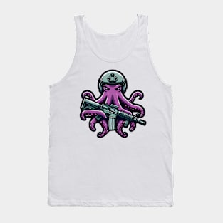 Tactical Octopus Adventure Tee: Where Intelligence Meets Style Tank Top